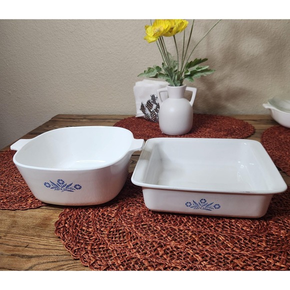 Other - VINTAGE CorningWare 2 piece Set. Blue‎ Cornflower.